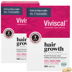 Viviscal Advanced Hair Growth Supplements for Women (180 Tablets Pack of 2) 6 Month Supply