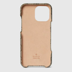 Gucci GG Ophidia iPhone 16 Pro Case – Supreme Canvas with Double G Hardware