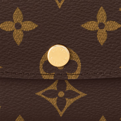 Louis Vuitton Wallet Leather Purse Emilie Monogram Envelope Long Brown Canvas