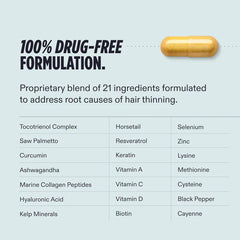 Nutrafol Men's Hair Growth Supplements 120 Capsules - 1 Month Supply Refill Pouch